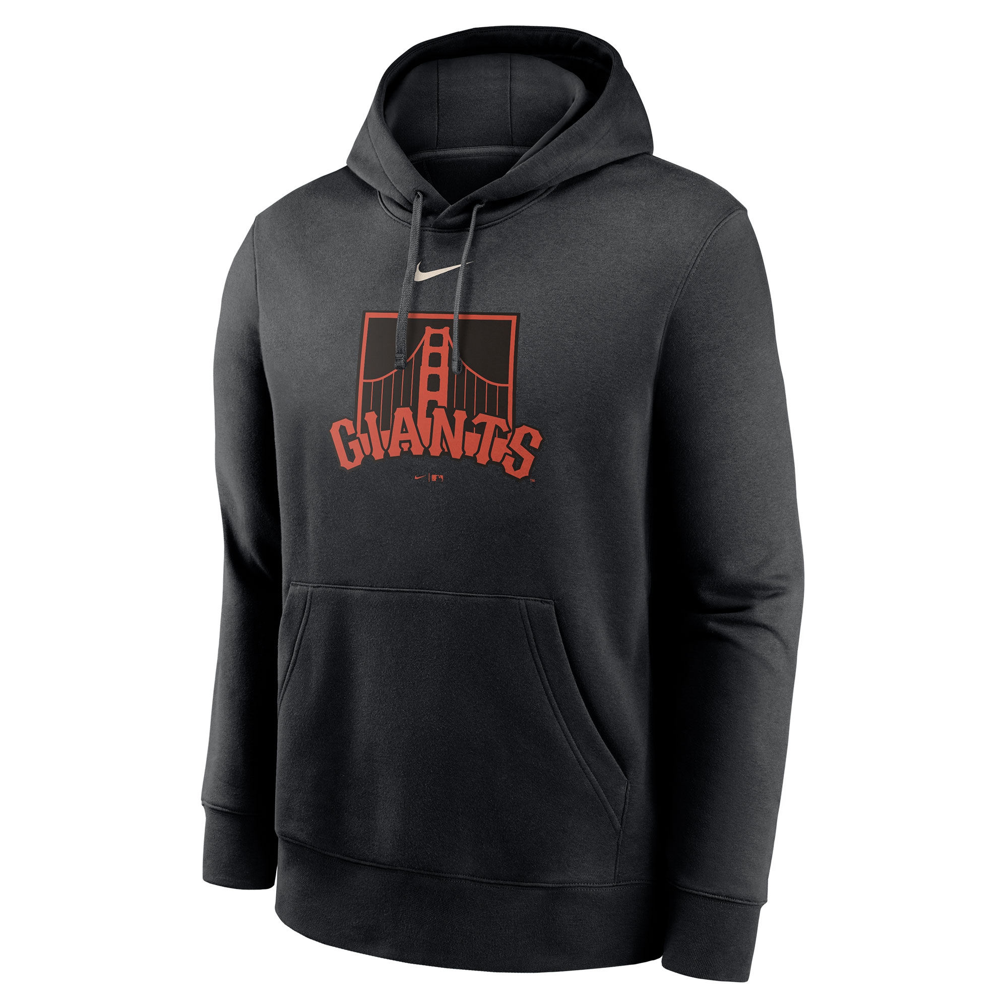 San Francisco Giants Alternate Logo Nike Club Fleece MLB Hoodie Black