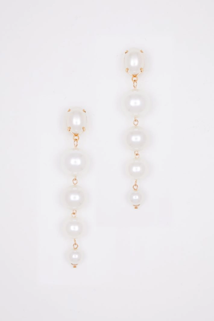 Pearl drop earrings - GOLD