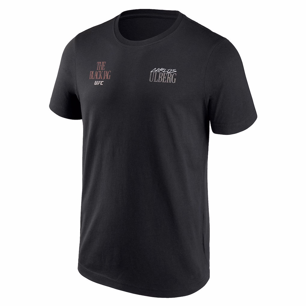 UFC Carlos Ulberg The Black Jag T-Shirt - Black - Mens