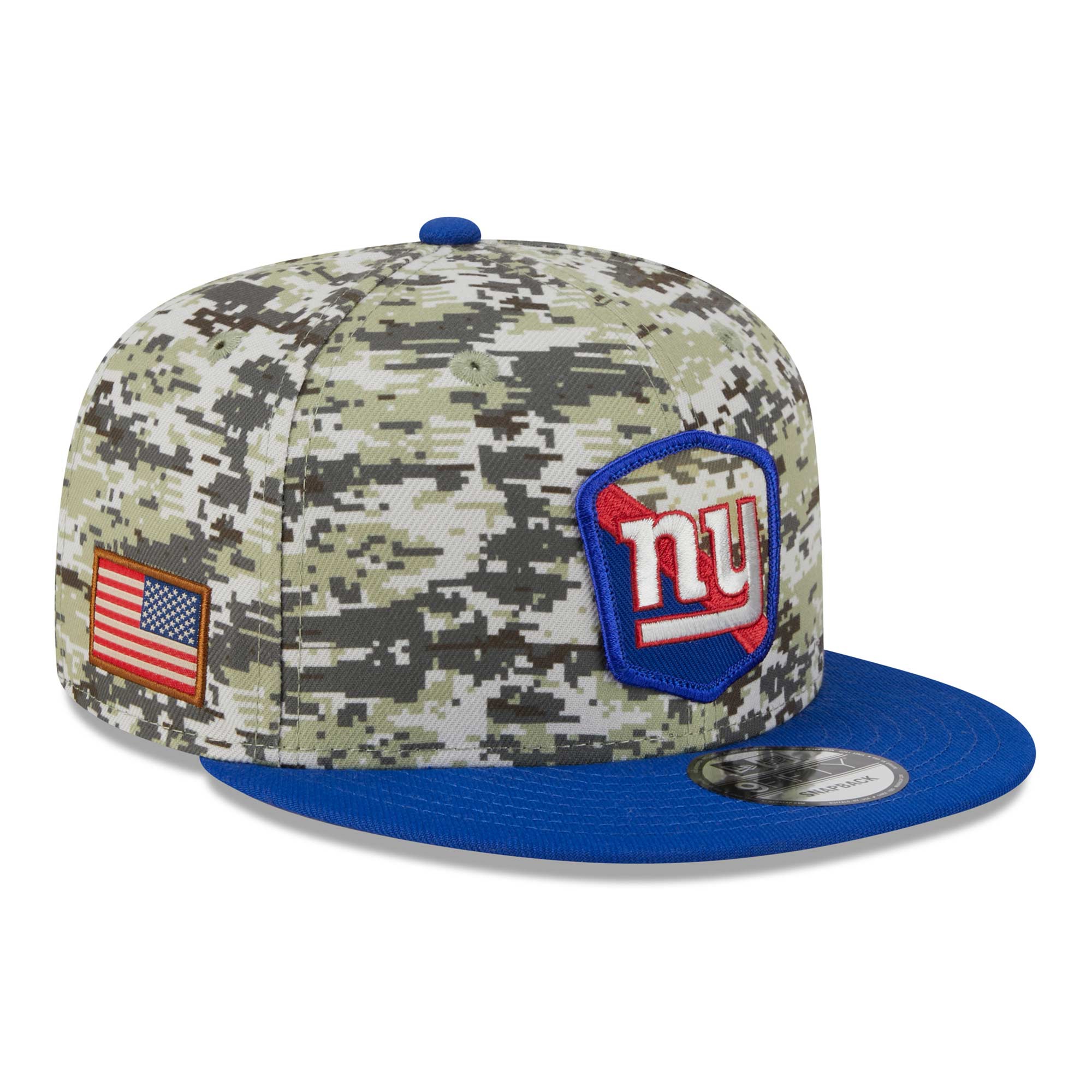 New York Giants Camo 2023 NFL Salute to Service New Era 9FIFTY Snapback Cap