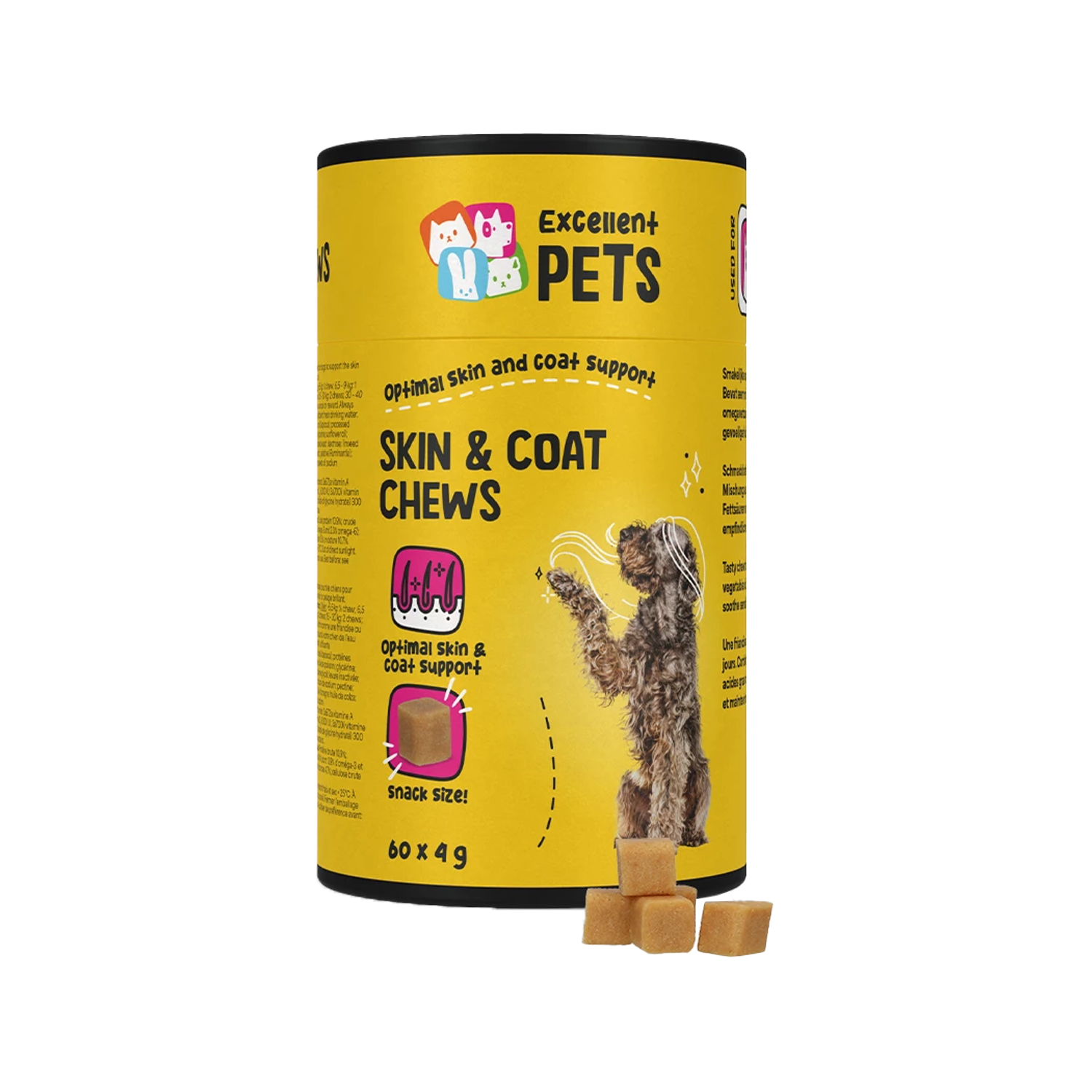 Excellent Pets Skin & Coat Chews - 60 pieces