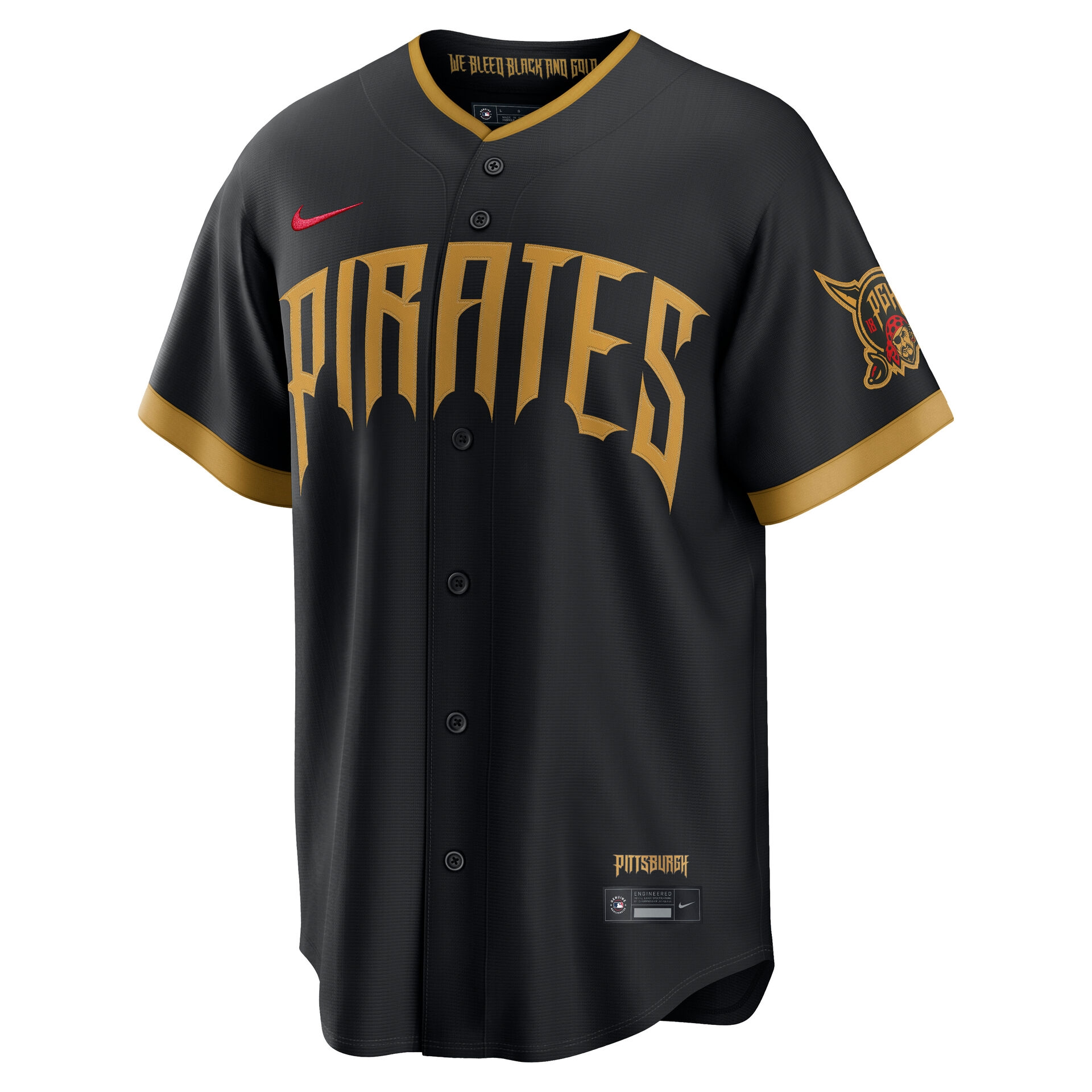 Paul Skenes #30 Pittsburgh Pirates 2026 City Connect Stadium MLB Trikot Black