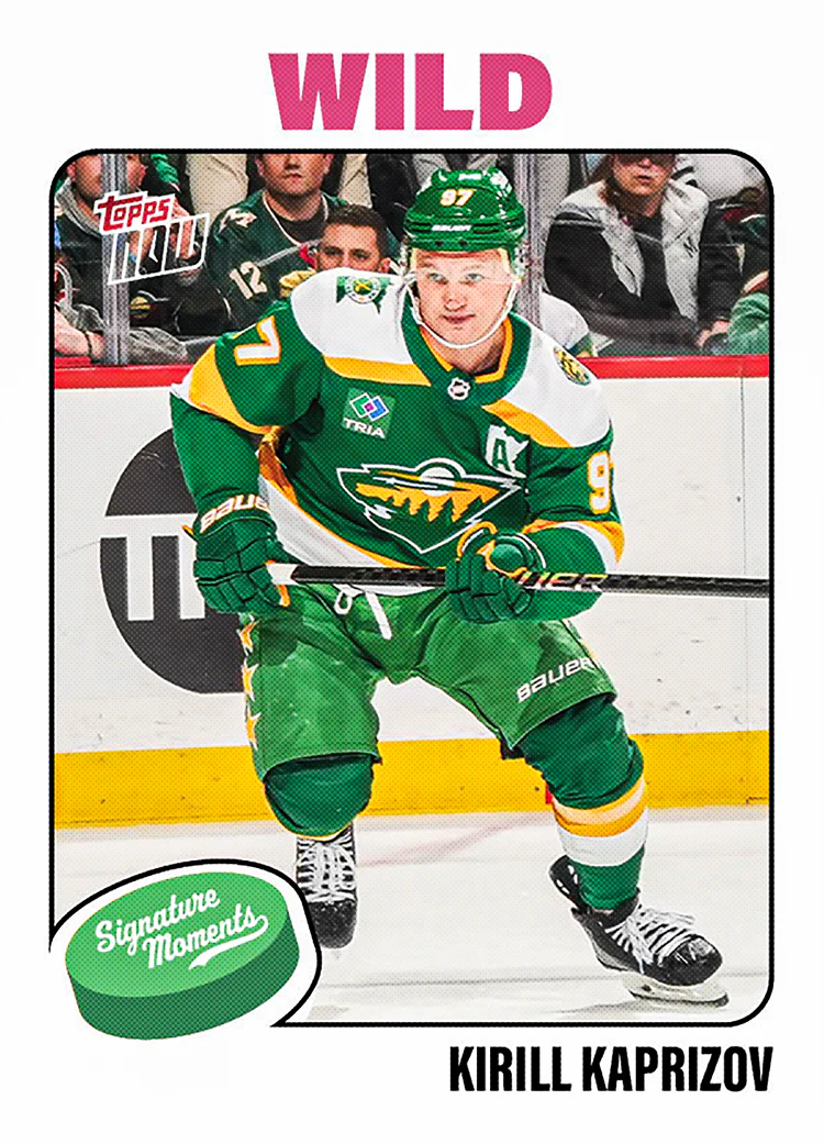 Kirill Kaprizov - 2025-26 NHL Topps NOW® - Sticker # 114 Pack - PR: 470