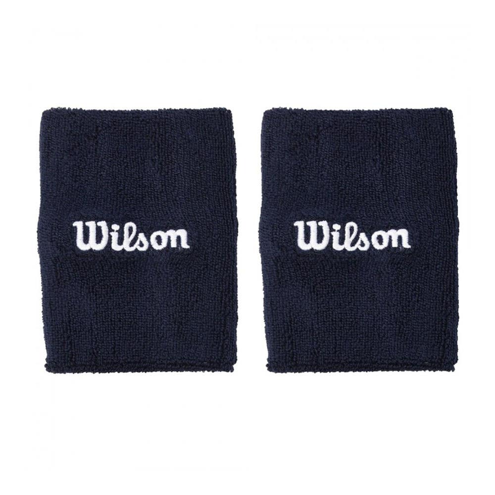 WIDE WRISTBANDS Wilson WIDE TERRY NAVY BLUE
