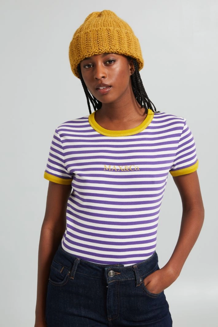 Turn-up beanie hat - MUSTARD