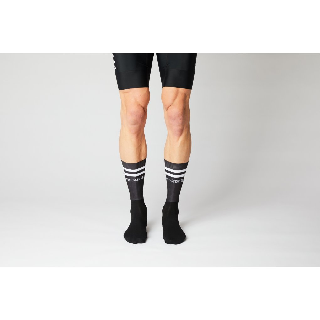 FINGERSCROSSED Aero Stripes Cycling Socks - Black