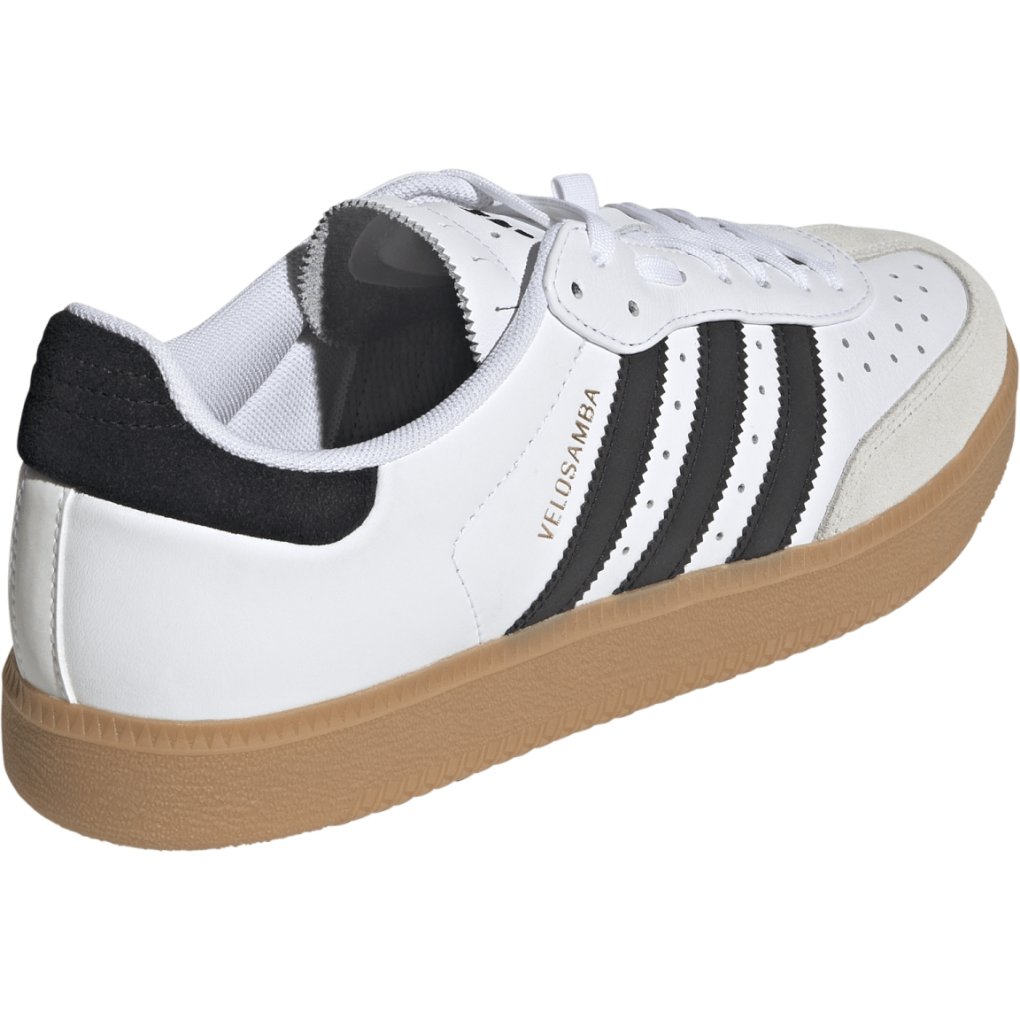 adidas Velosamba Leather Cycling Shoes Men - cloud white/core black/gold metal JQ9176