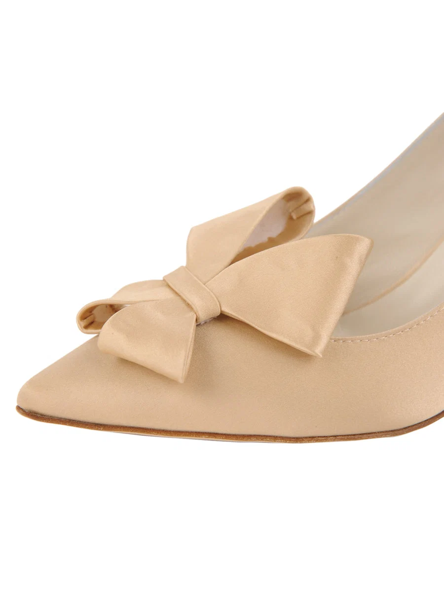 Caitlin Pointed Toe Pump Satin