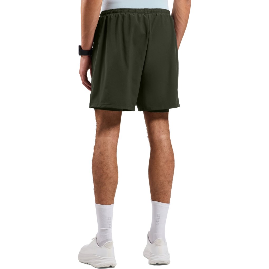 Odlo Essentials 6-Inch 2-In-1 Running Shorts 2.0 Men - deep depths - black