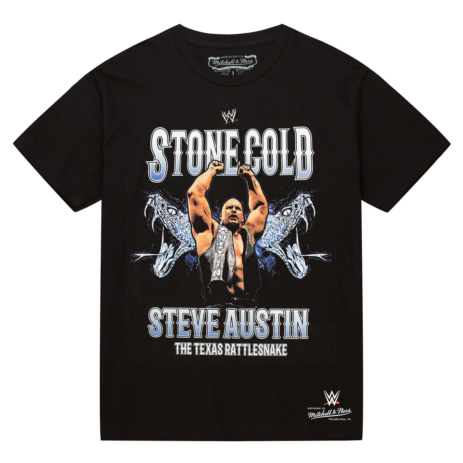 Stone Cold Steve Austin Rattlesnake WWE Legend T-Shirt Black