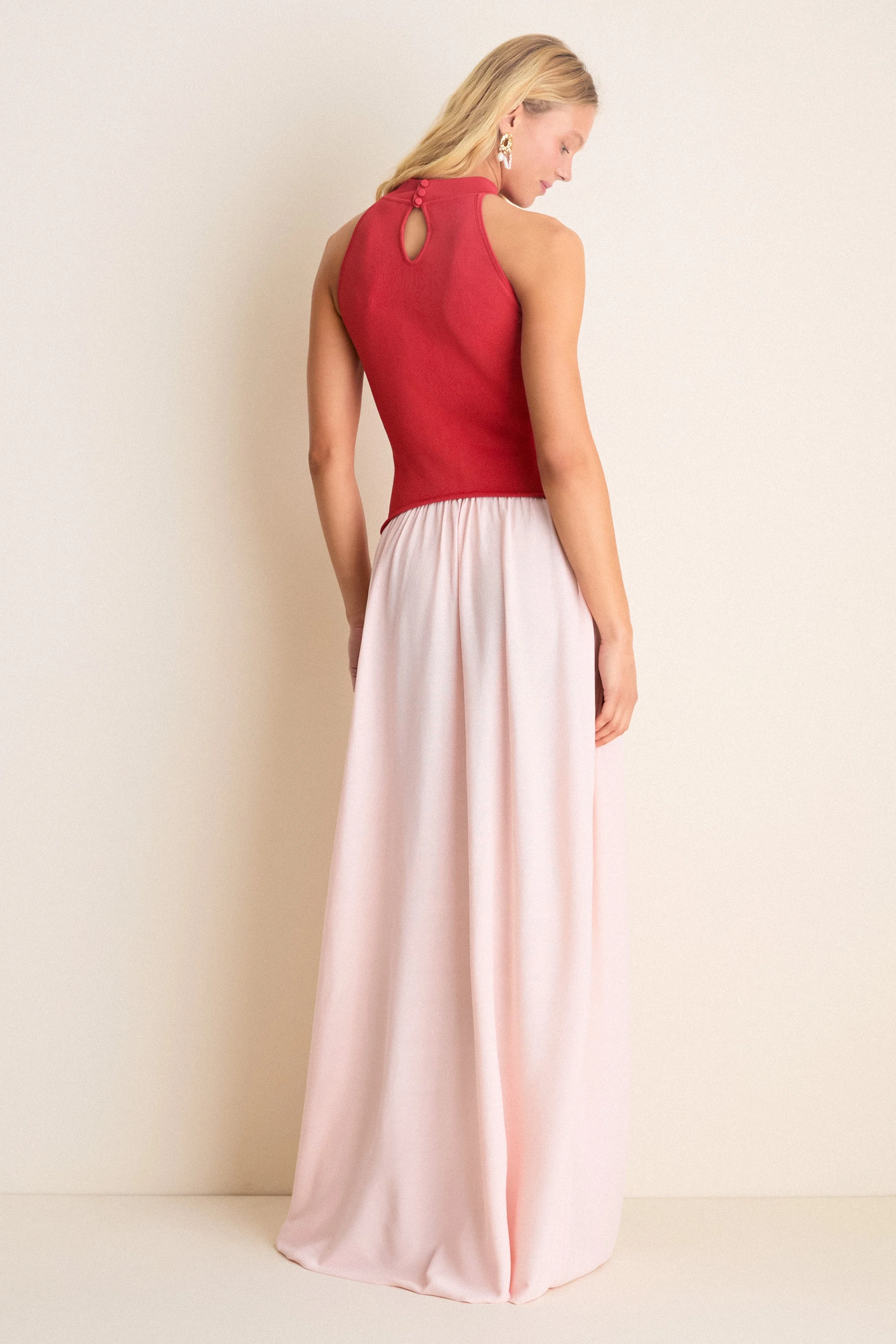 Rooftop Red Isola Maxi Dress