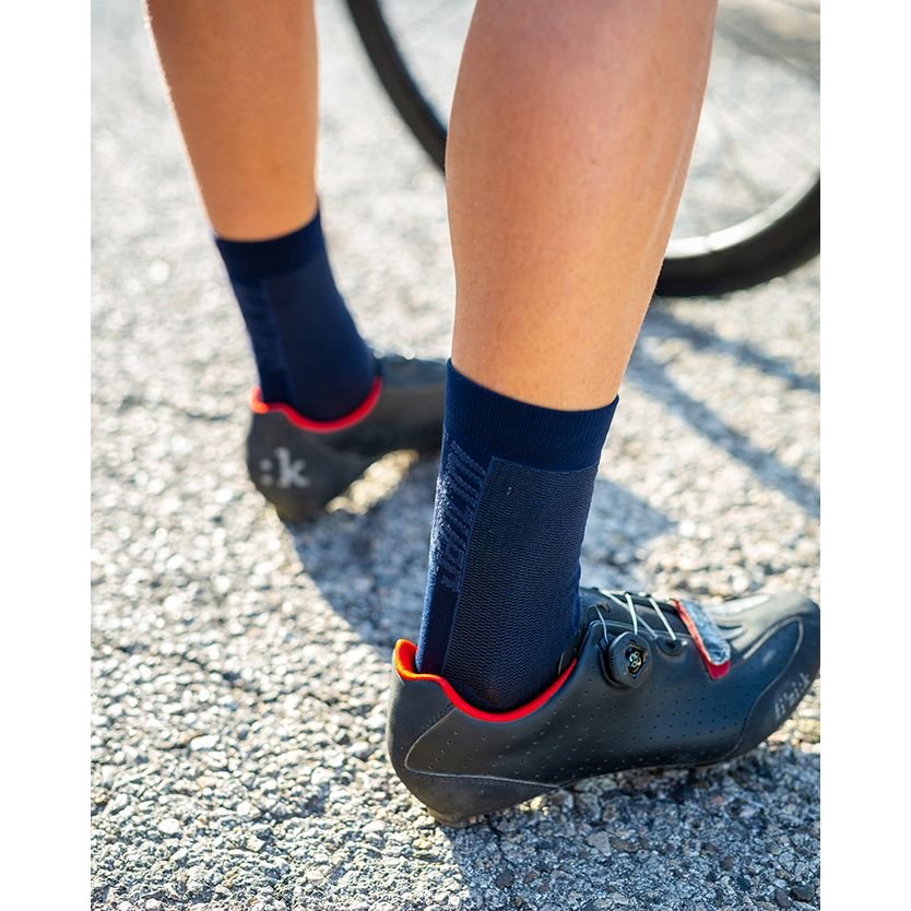 Santini Puro High Profile Cycling Socks 1S652QSKPURO - black/black NN