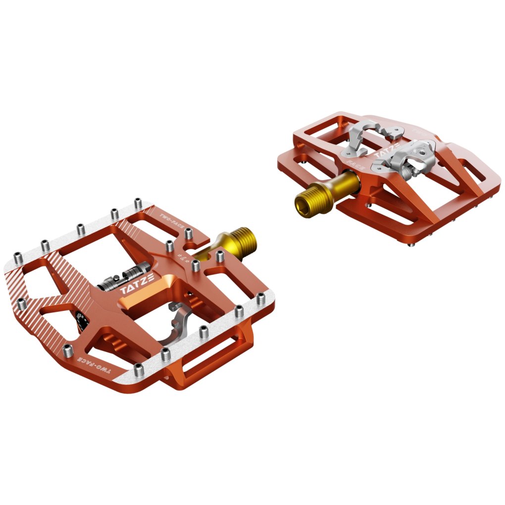 Tatze TWO-FACE² TI Combi Pedals - orange