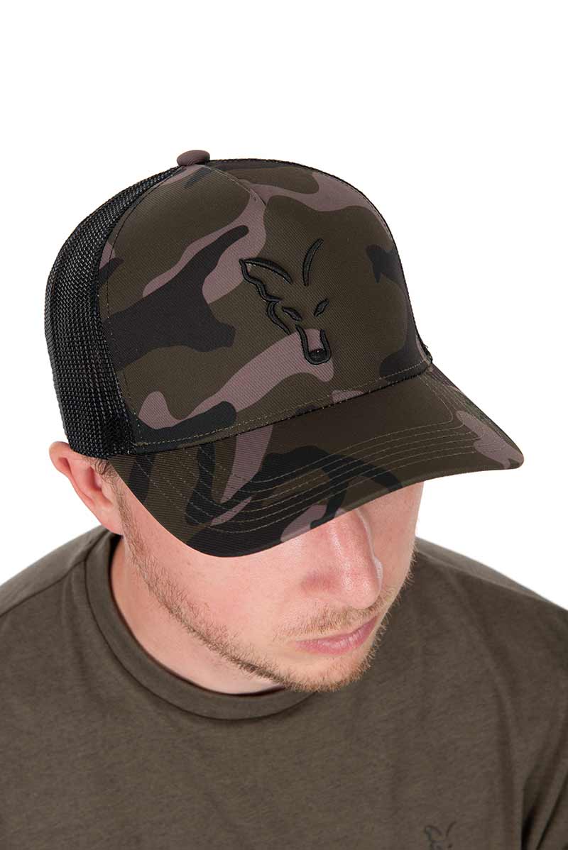 Fox Black Camo Trucker Cap