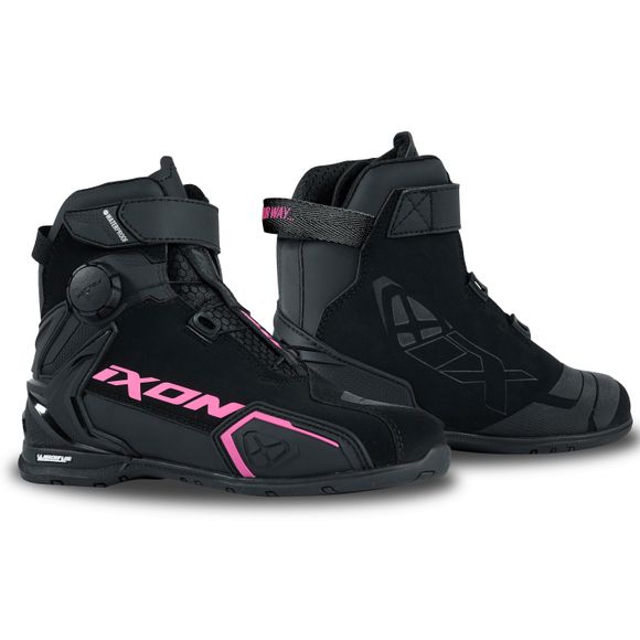 Baskets Moto Ixon BULL 2 WATERPROOF LADY - Noir / RoseRef : IX1987-C303