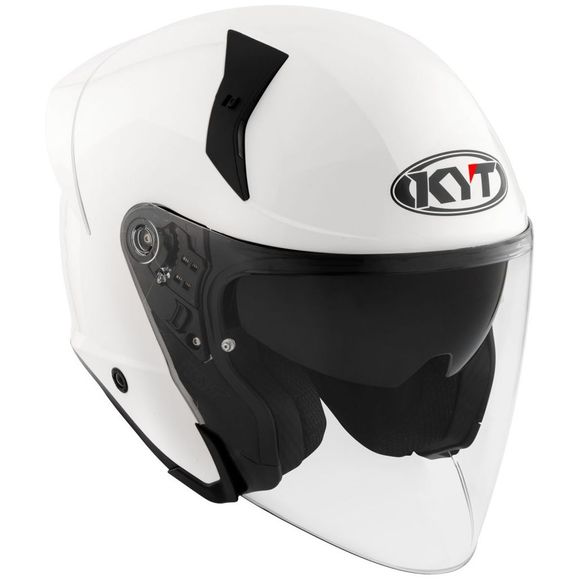 KYT TTR-JET Open Face Helmet - PLAIN - WhiteRef: KYT0136