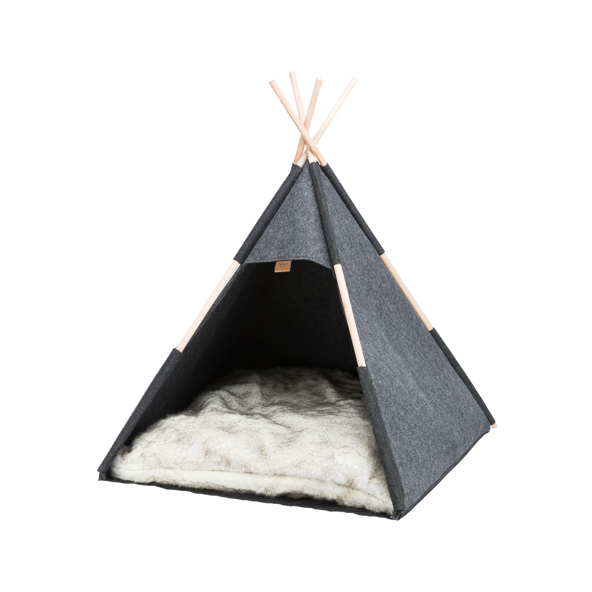 Trixie Tipi - felt - Anthracite - 70 x 70 x 70 cm r