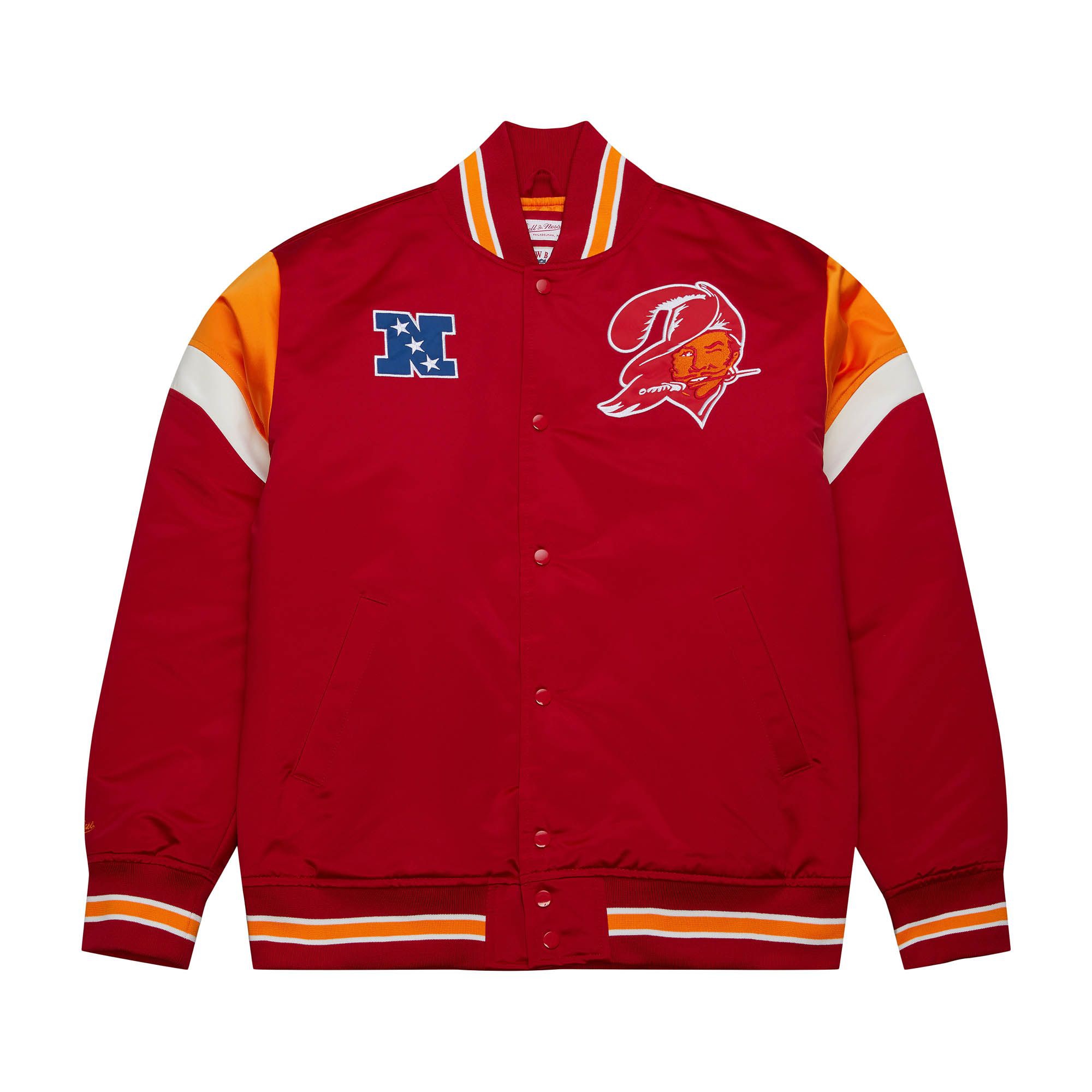 Tampa Bay Buccaneers Mitchell & Ness Heavyweight Satin NFL Jacket