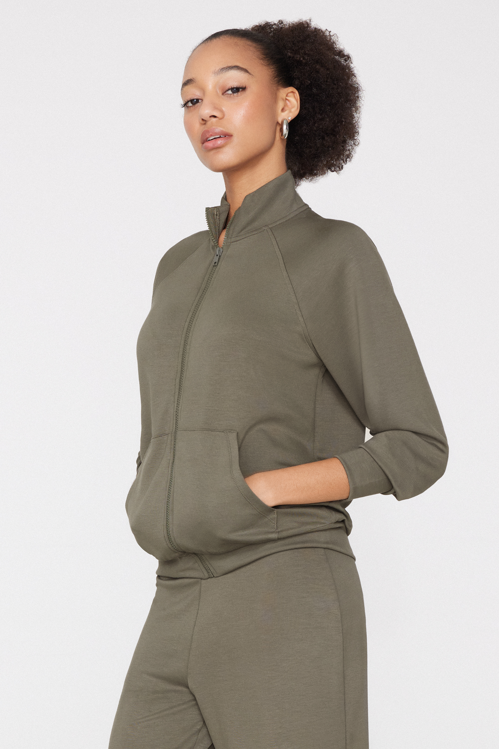 Soft Touch Sweatshirt with Zip