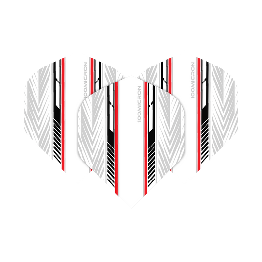 Pentathlon Flights white/black/red