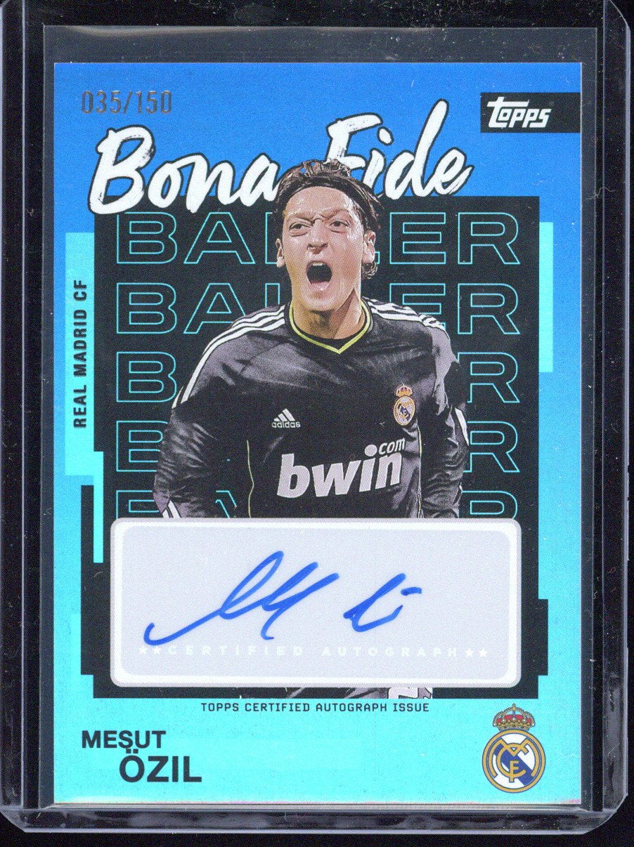 2025-26 Topps Team Set Real Madrid Mesut Özil Bona Fide Autograph /150 #BB-MO