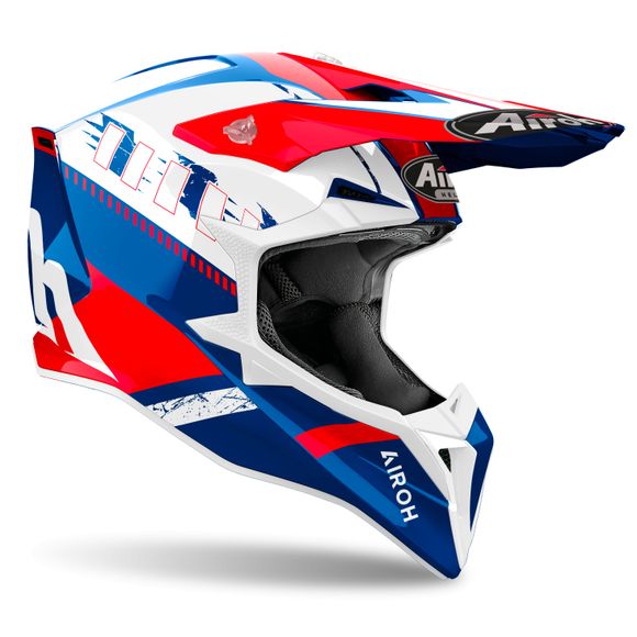 Casque cross Airoh WRAAAP - FEEL 2024 - Bleu / RougeRef : AR1382
