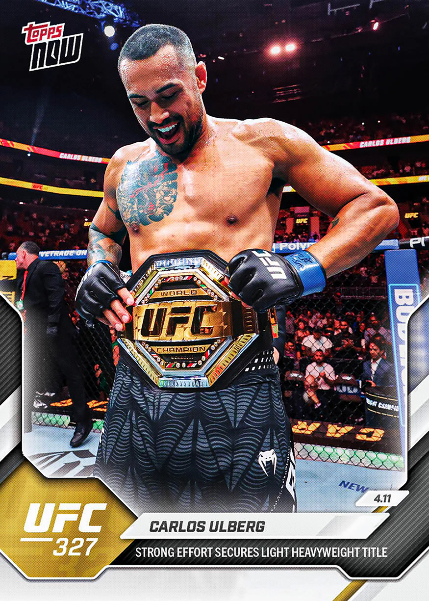 Carlos Ulberg - 2026 UFC Topps NOW® - Card 12