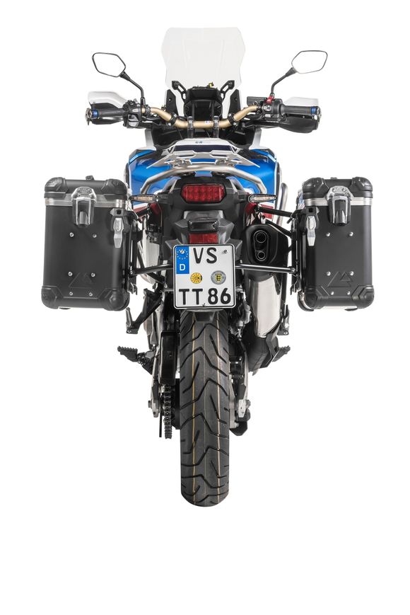 Touratech suitcase Complete kit ZEGA Evo 31/38 - Black support included - Black anodizedRef: Trt01756A / 01-402-7882-0