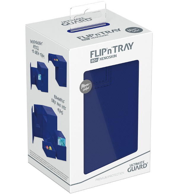 Ultimate Guard Flip'n'Tray Deck Case 80+ XenoSkin Monocolor - Blue