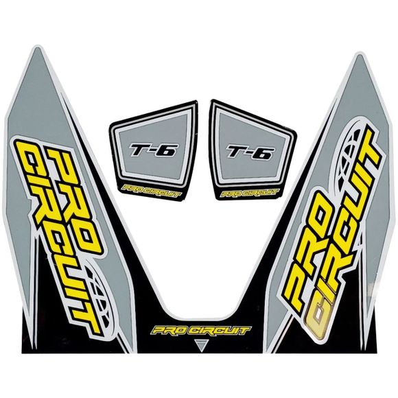 Universal T6 Pro Circuit Stickers - GrayRef: PC0091 / 18602268