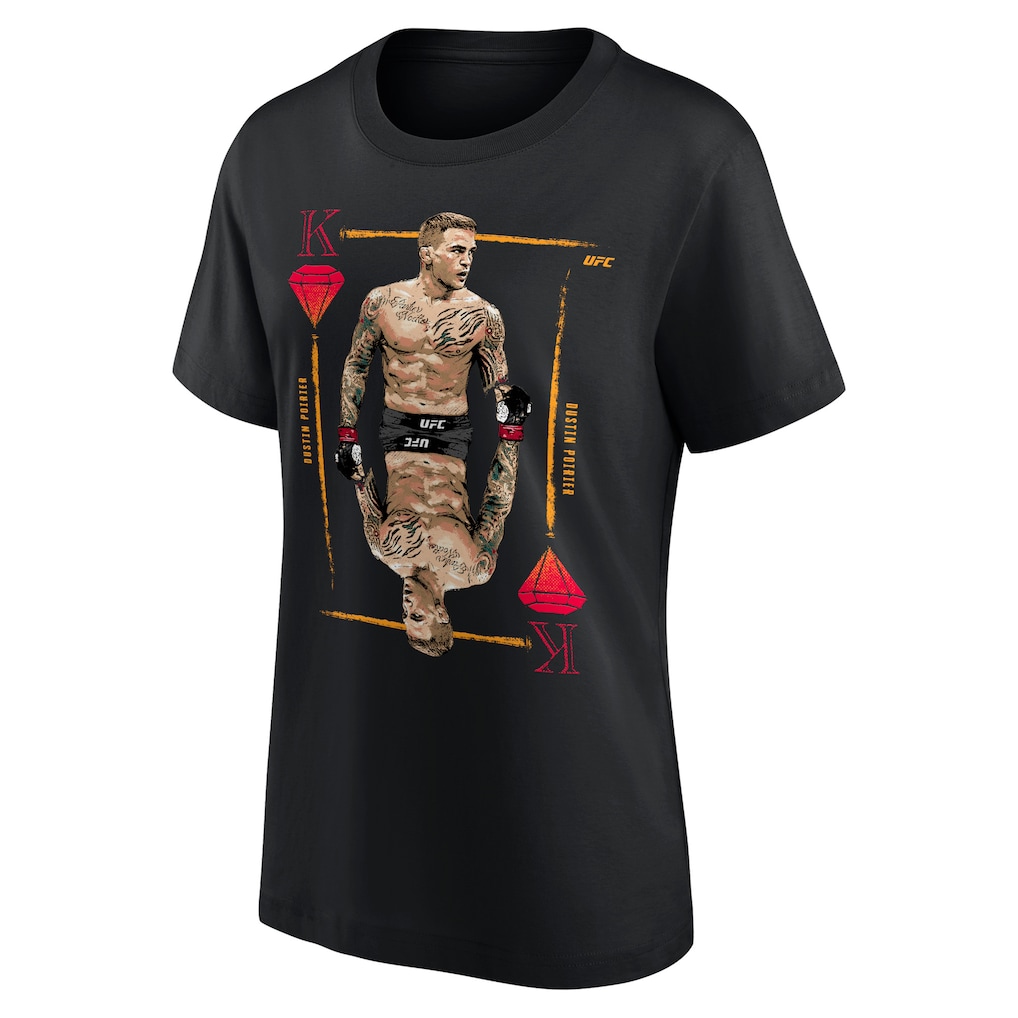 UFC Dustin Poirier King Of Diamonds T-Shirt - Black - Womens