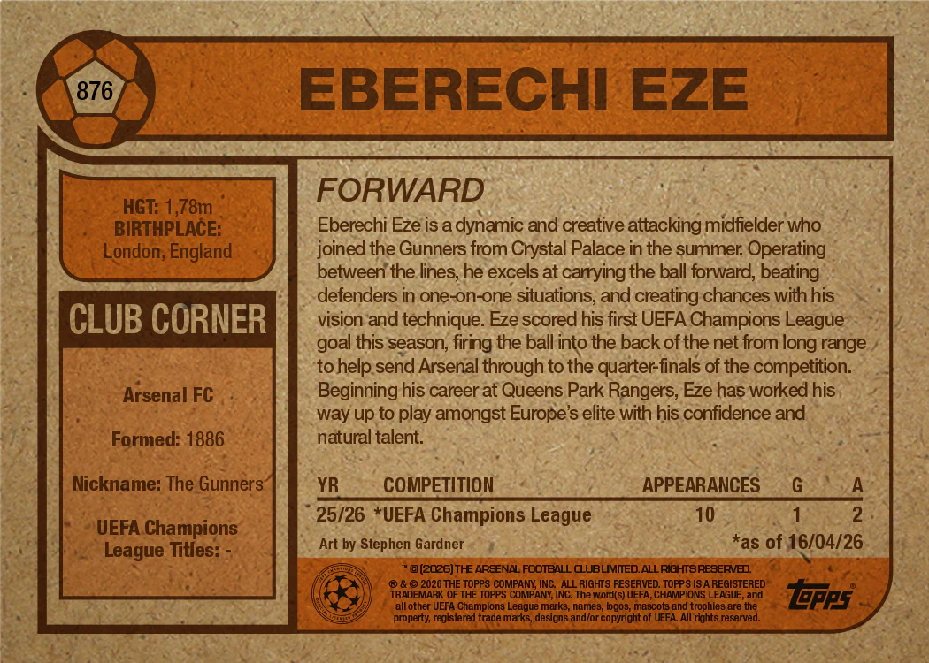 Eberechi Eze - UCC Living Set® - Card 876
