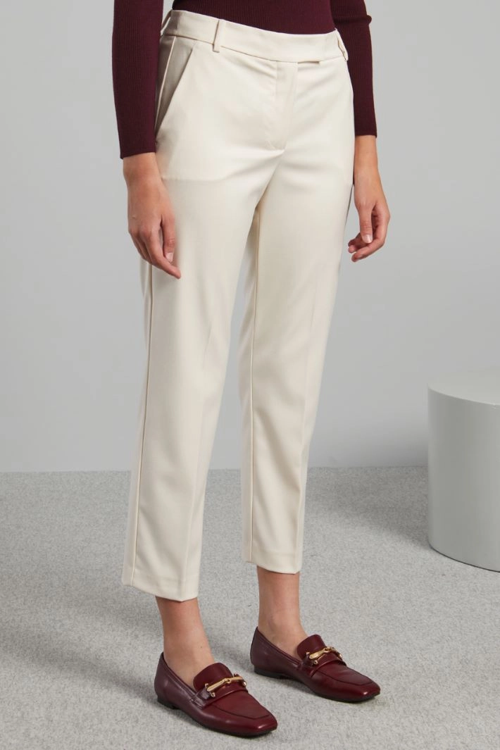 Batavia chino trousers - MILK