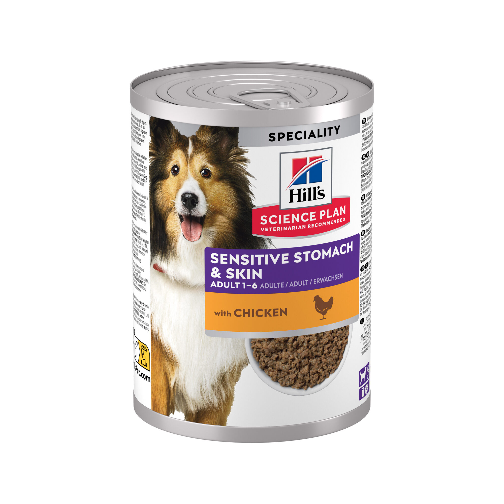 Hill's Science Plan Adult Sensitive Stomach & Skin - Chicken - 12 x 370 g