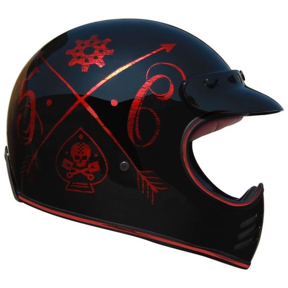 Premier MX Full-Face Helmet - NX - CHROMED - RedRef: PE0222