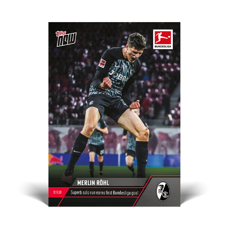 Topps UK - Merlin Röhl - Superb solo run earns first Bundesliga goal - Bundesliga TOPPS NOW® Card #68