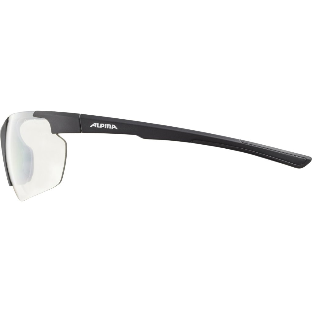 Alpina Defey HR Glasses - black matt / clear mirror