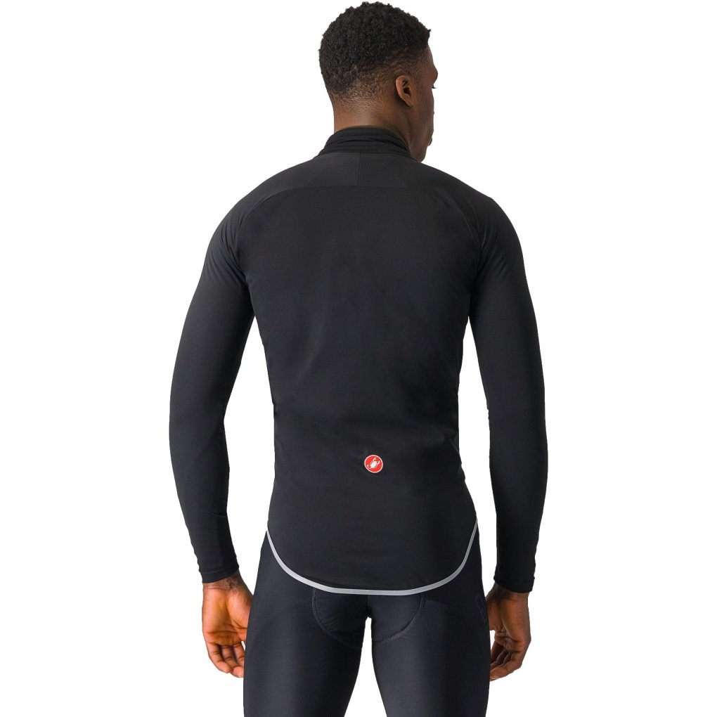 Castelli Ultra Rain Cape Men - black/silver reflex 010