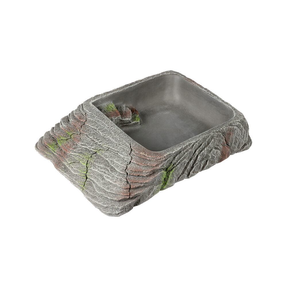Terra Della Square Water Bowl Rock - XXL - 30,9 x 21,5 x 6,3 cm