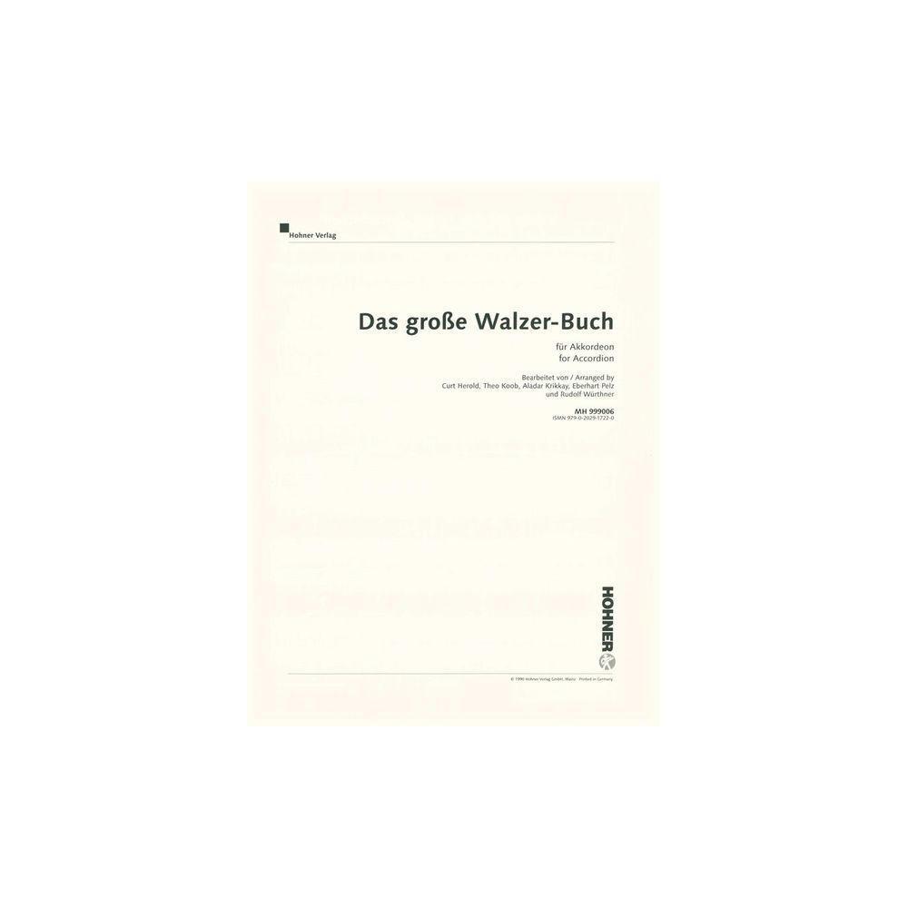 Hohner Große Walzerbuch Accordion – Thomann Ireland