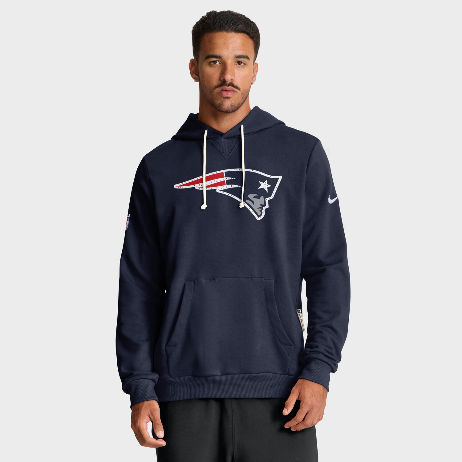 New England Patriots 2025 NFL Sideline Nike Standard Issue Hoodie Navy