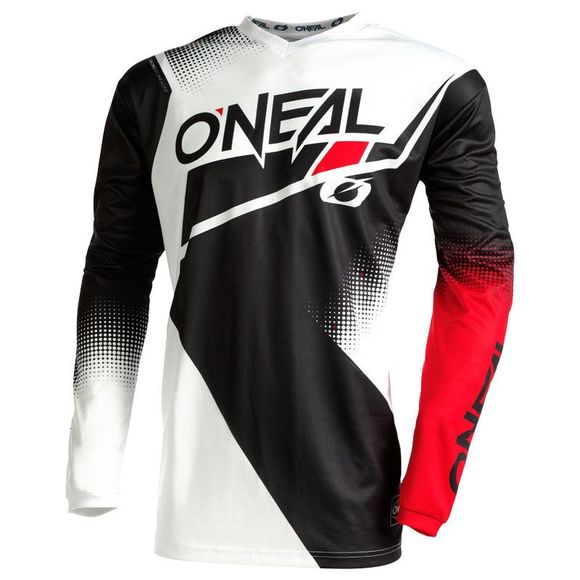 Maillot cross O'Neal ELEMENT - RACEWEAR V.22 - BLACK WHITE RED 2023 - Noir / RougeRef : OL1750