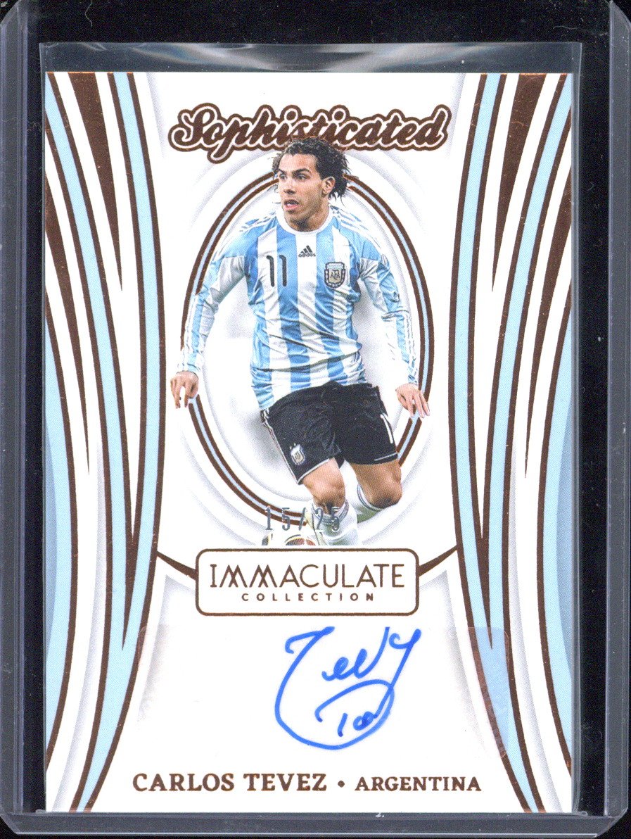 2024-25 Panini Immaculate Carlos Tevez Autograph /25