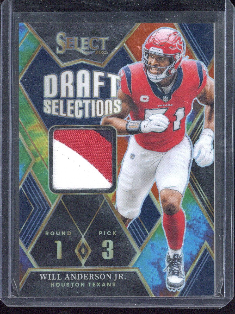 2023 Panini Select Will Anderson Jr. Patch /25