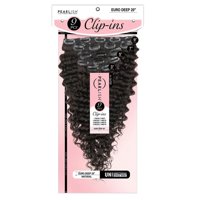 Sensationnel Pearlish 15A 100% Virgin Remy Hair 9 Pcs Clip-Ins Weave - EURO DEEP 20