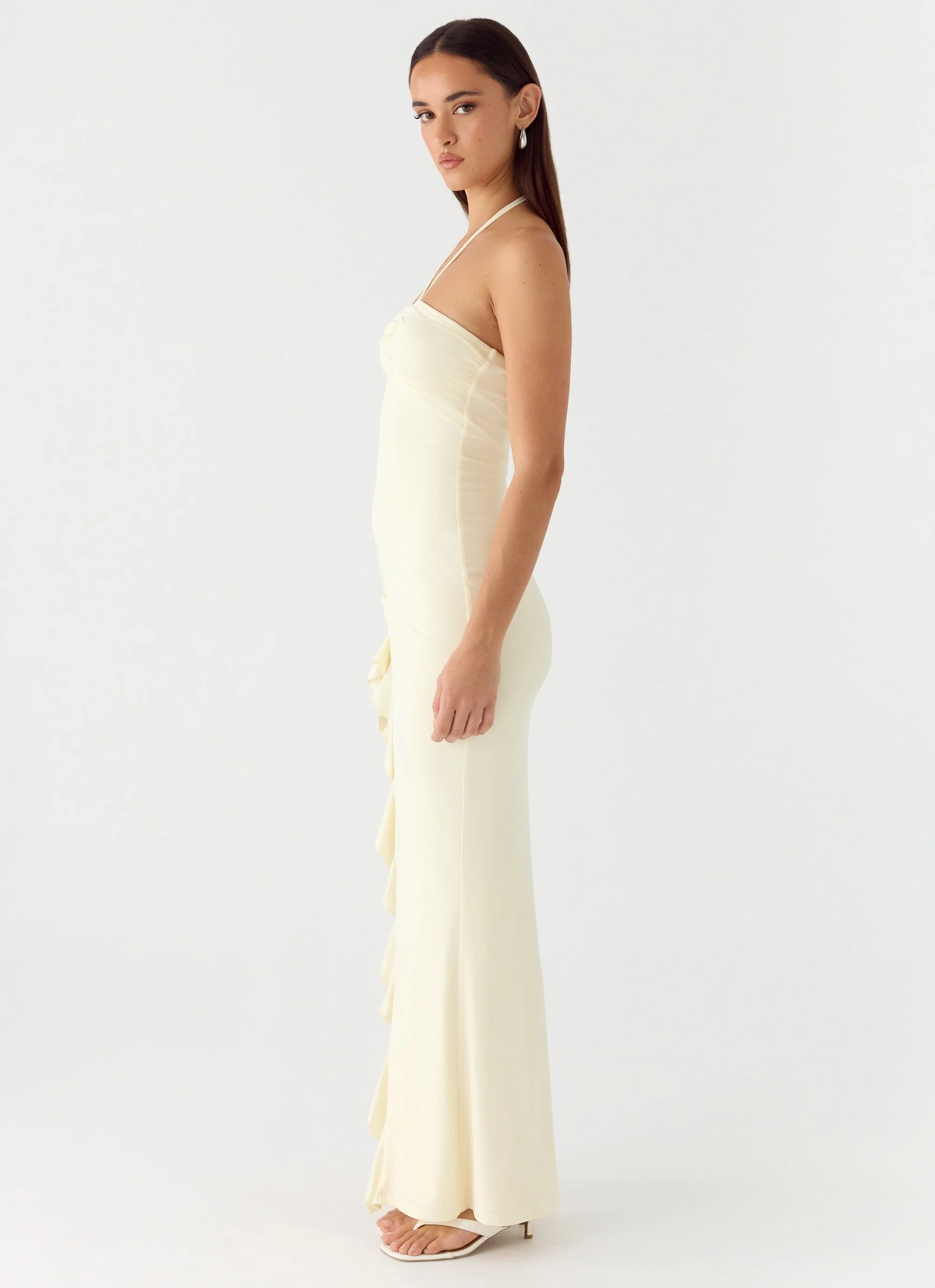 Right Hand Girl Maxi Dress - Lemon Yellow