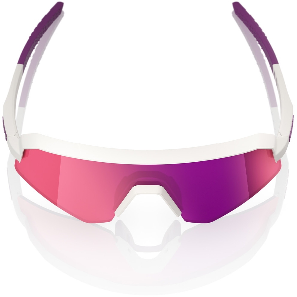 100% Slendale SL Glasses - Matte Chalk - Purple Mirror