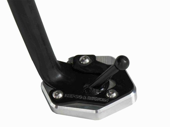 Hepco & Becker side stand extension - black/silverRef: Hbe04572A / 42114571 00 91