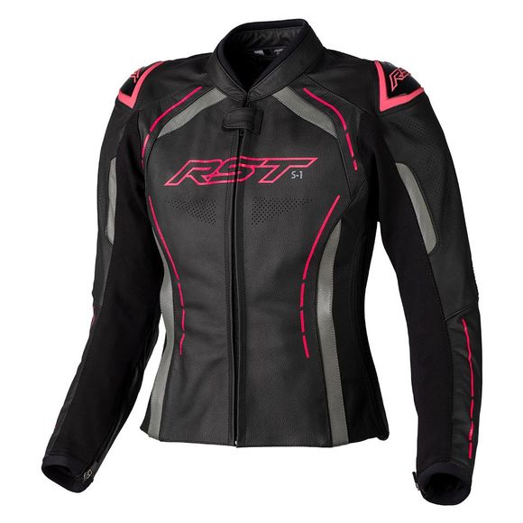 RST S1 Women's Motorcycle Jacket - Black / RoseRef: RST0157