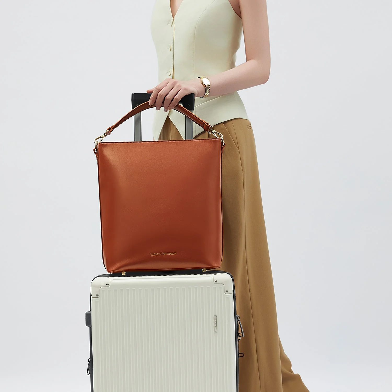 Business & Laptop Handbag Kloey Red Brown